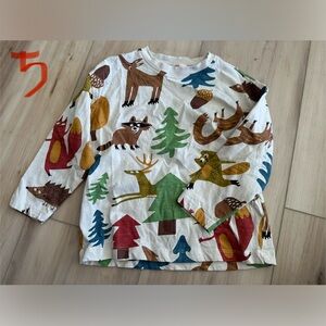 Colorful Animal Adventure Long Sleeve Tee